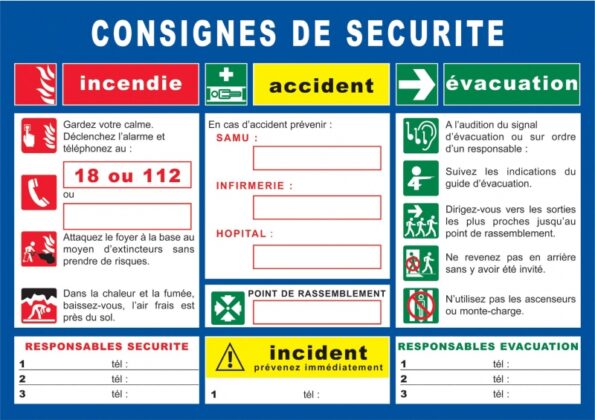 Consigne de sécurité