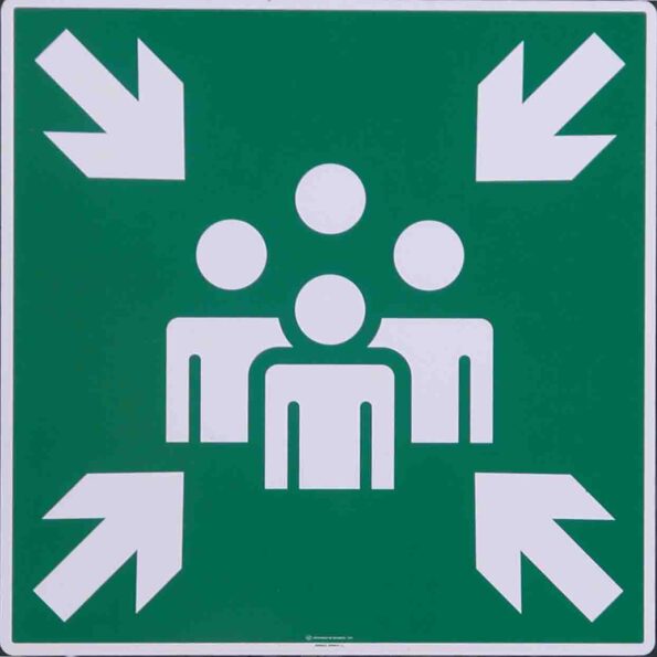 Panneau point de rassemblement